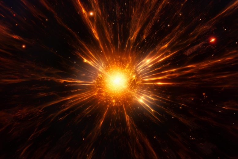 Supernova Star Explosion Art Concept
