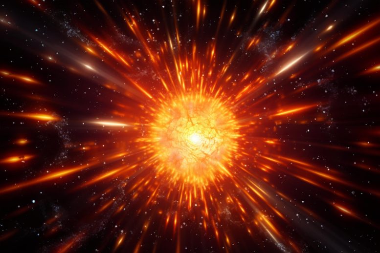 Supernova Star Explosion Art Concept Illustration