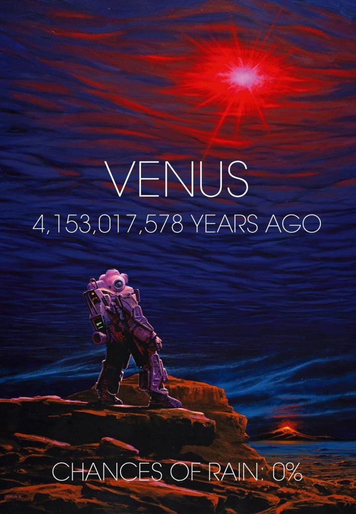 Suprafața și atmosfera timpurie a lui Venus