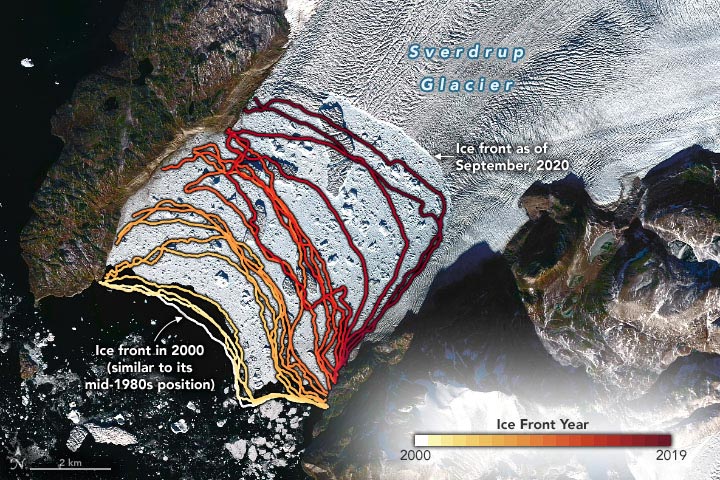 Sverdrup Glacier Annotated
