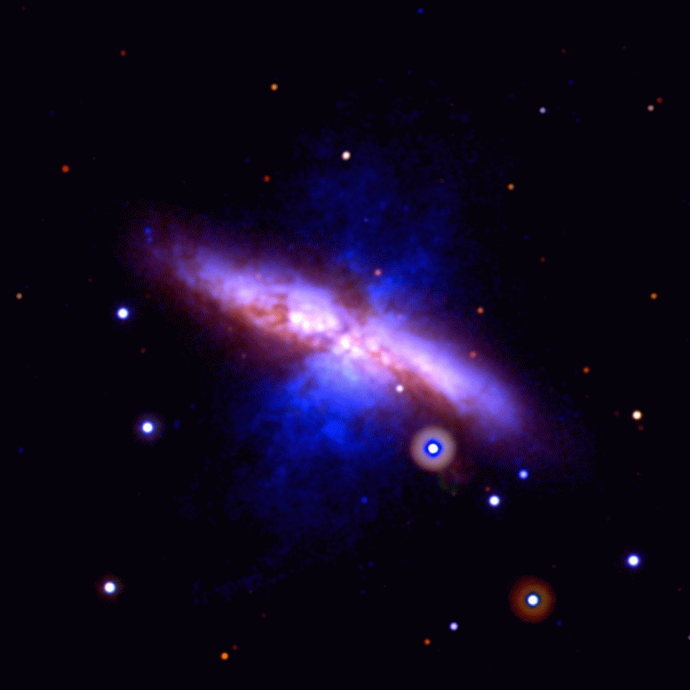 Swift UVOT Images Show M82 Before and After a New Supernova