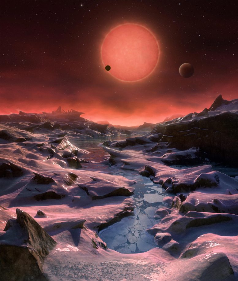 TRAPPIST-1 From Planet Surface