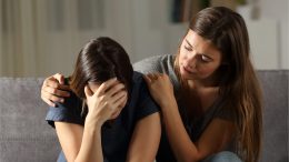 Teenage Girl Depression Support Friend