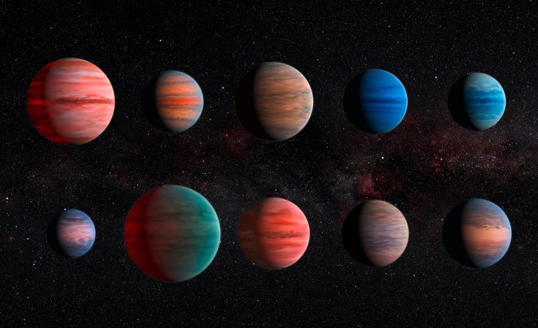 Ten Hot Jupiter Exoplanets