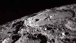 Terraced Wall Crater on the Lunar Limb