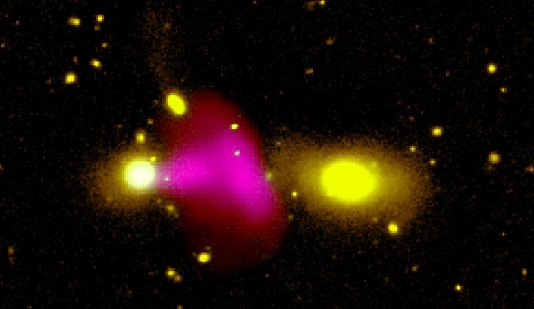 The Black Hole Within Galaxy RAD12 Spewing a Large Unipolar Radio Bubble