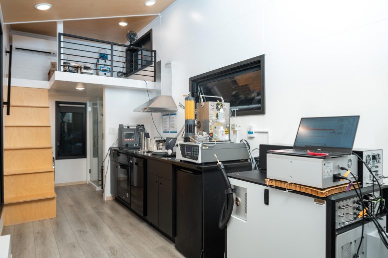 The Inside of the Tiny House Lab for Studying Indoor Air Quality