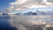 The Mountainous and Icy Coastline of the Antarctic Peninsula