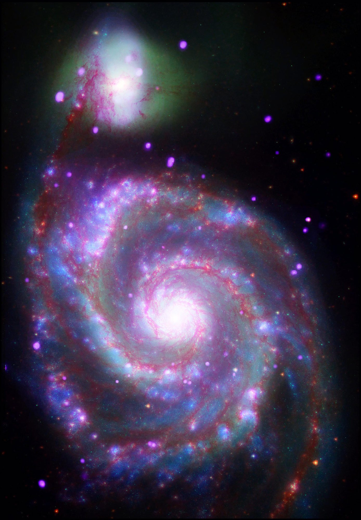The Whirlpool Galaxy, Spiral Galaxy M51