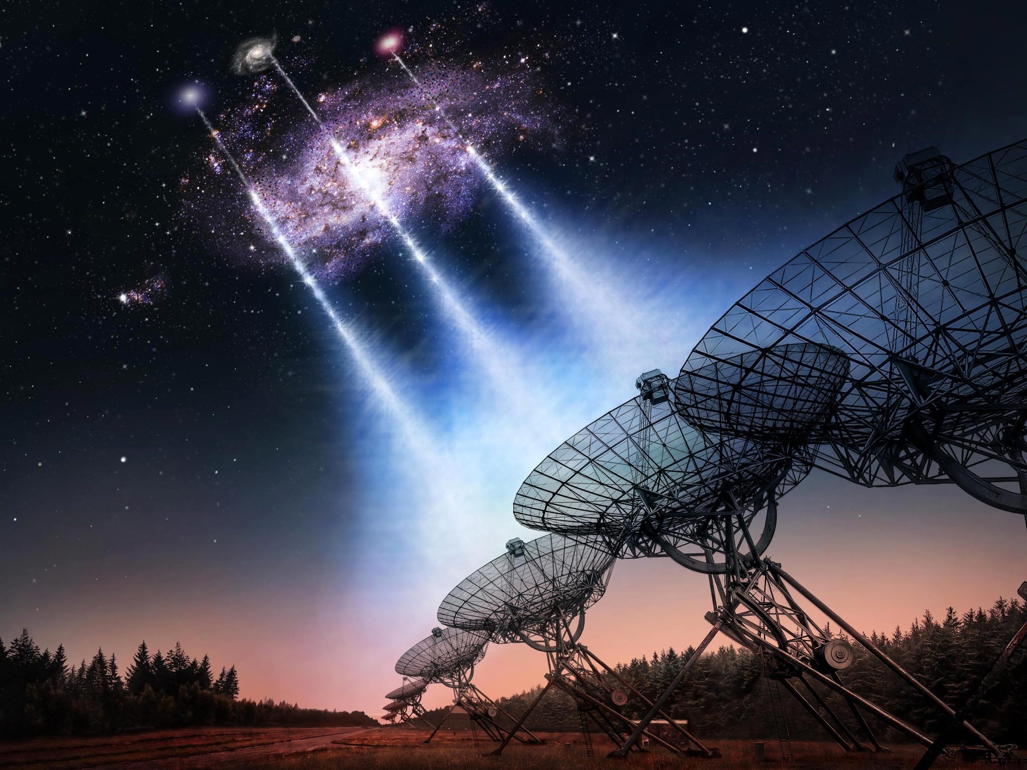 Los astrónomos descubren ráfagas de radio rápidas masivamente poderosas que atraviesan una galaxia cercana
