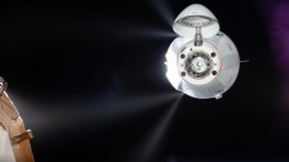Thrusters Fire on SpaceX Dragon Cargo Spacecraft