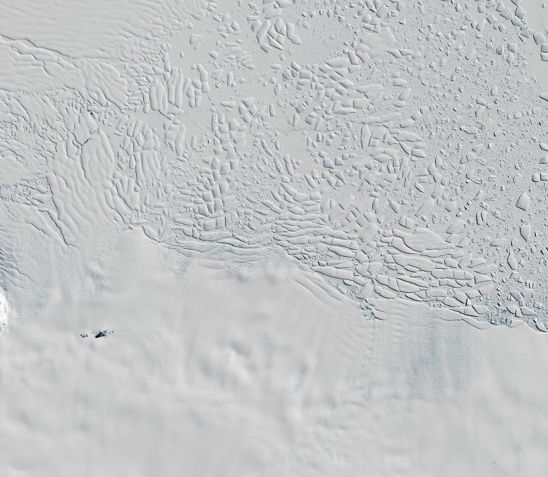 Thwaites Glacier Seen by Copernicus Sentinel-2