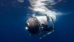 Titan Submersible Diving Underwater