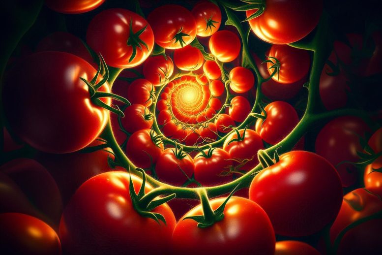Arte genética de plantas de tomate