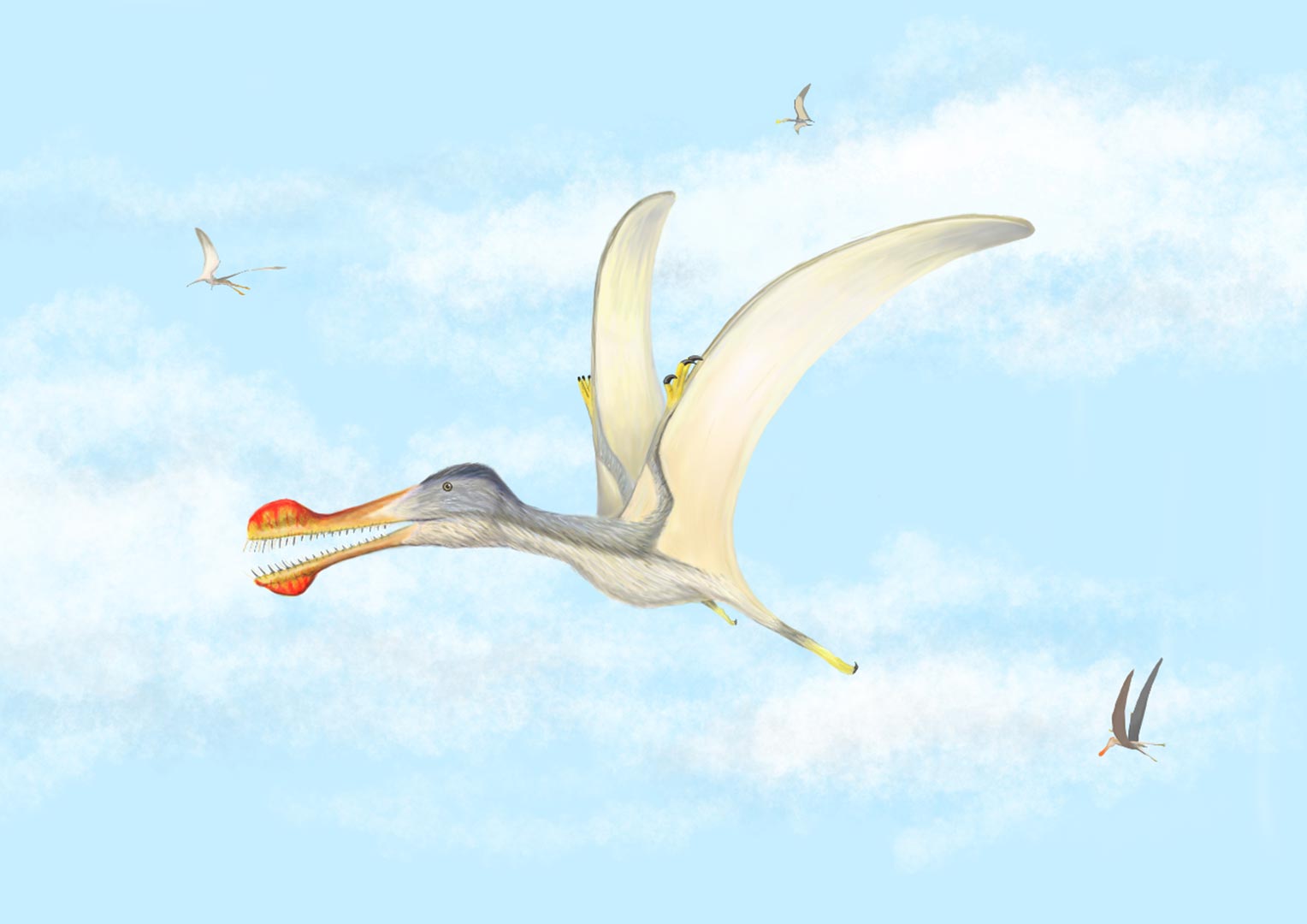 flying pterodactyls