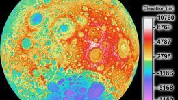 Topographic Map of the Moon