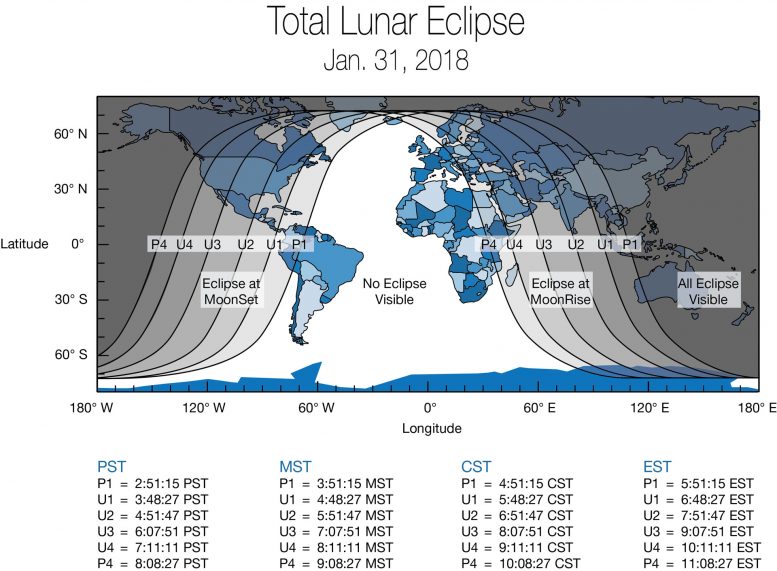 Total Lunar Eclipse Coming January 2018