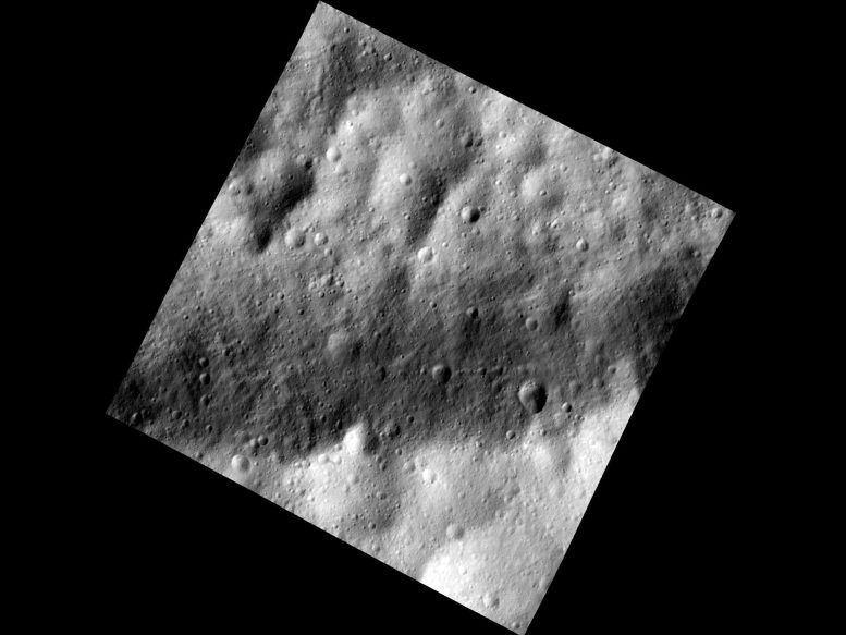 Trough in Dark and Bright on Vesta