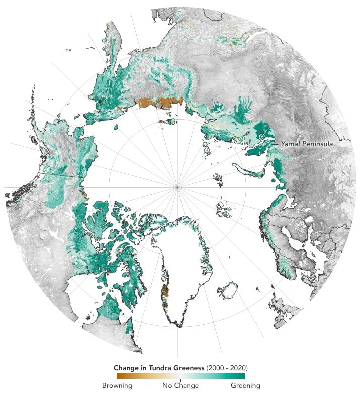 Tundra Greenness Change 2000 2020 Annotated