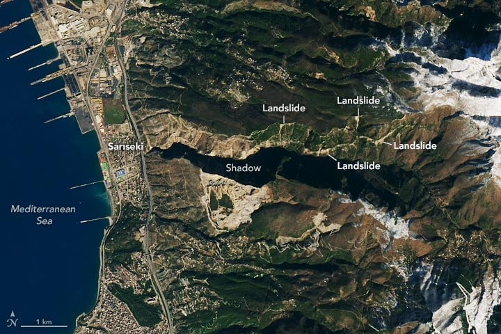Turkey Landslides February 2023 Annotated