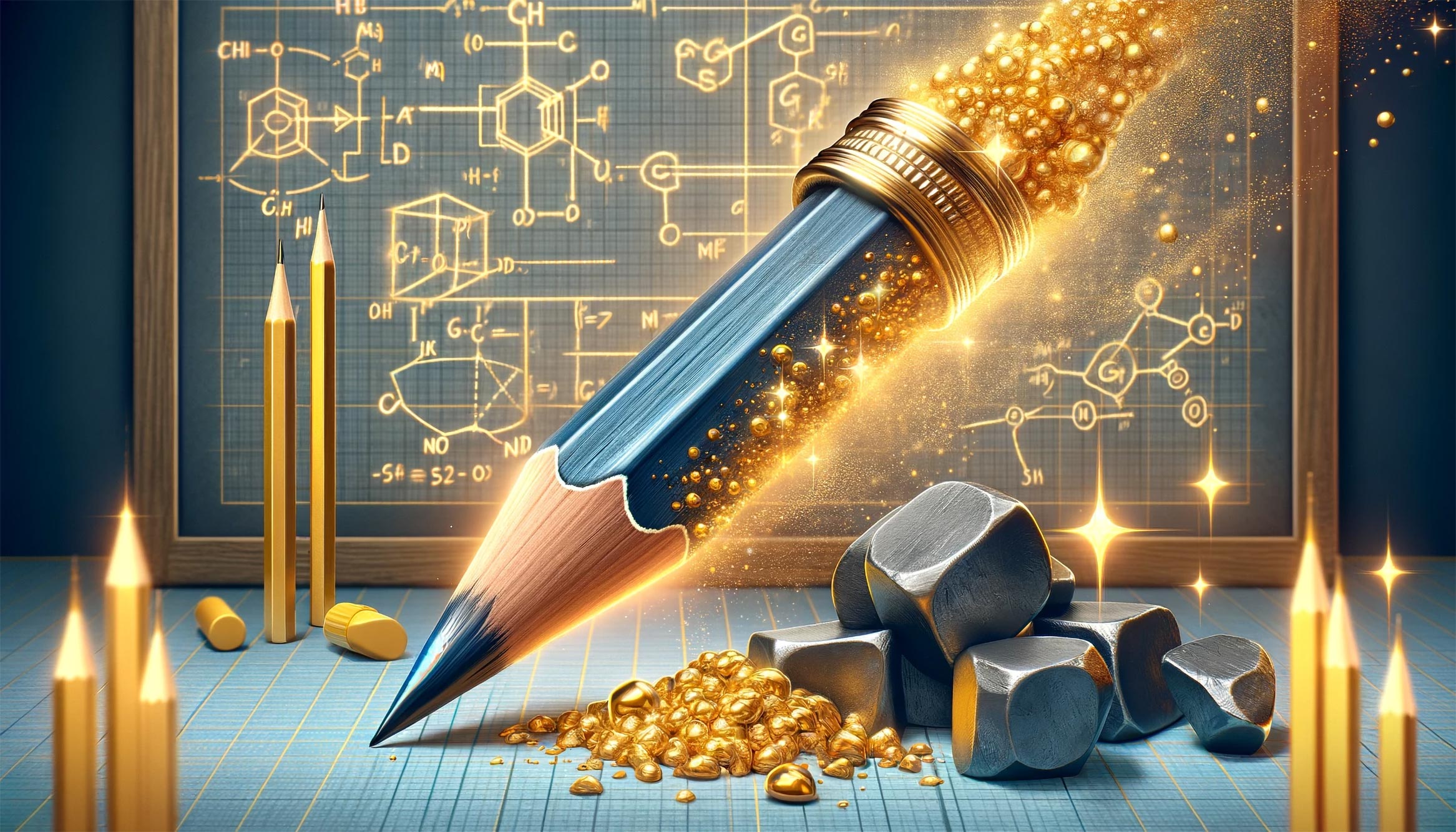 マサチューセッツ工科大学の物理学者は、鉛筆を電子的な「金」に変えます。