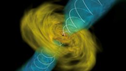 Two Dense Neutron Stars Colliding