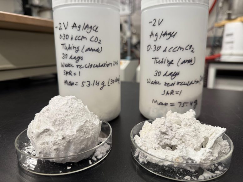 Two Distinct Formations of Carbon Negative Material