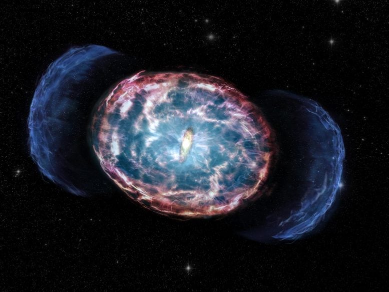 Dos estrellas de neutrones se fusionan para formar un agujero negro