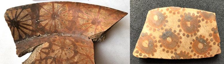 Two Painted Halafian Ceramic Fragments