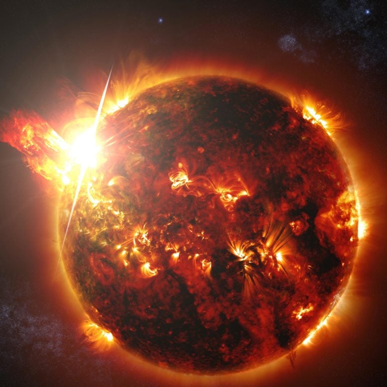 Two Red Dwarf Stars Unleash Powerful Flares