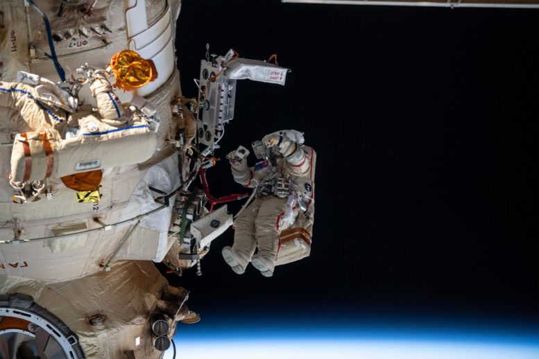 Two Spacewalkers From Roscosmos