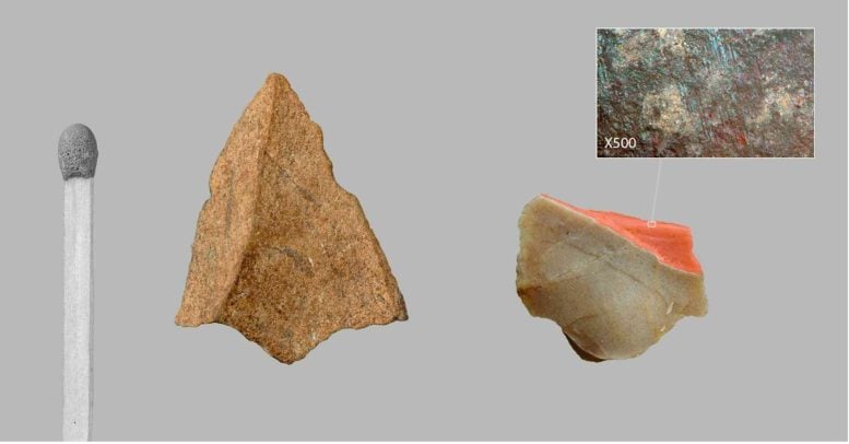 Two Unretouched Micro Points Recovered From Layer 21 of Obi Rakhmat
