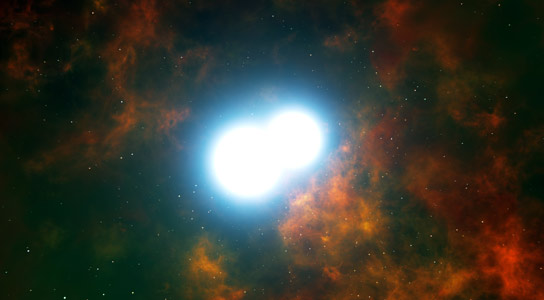 Two White Dwarf Stars Destined to Merge