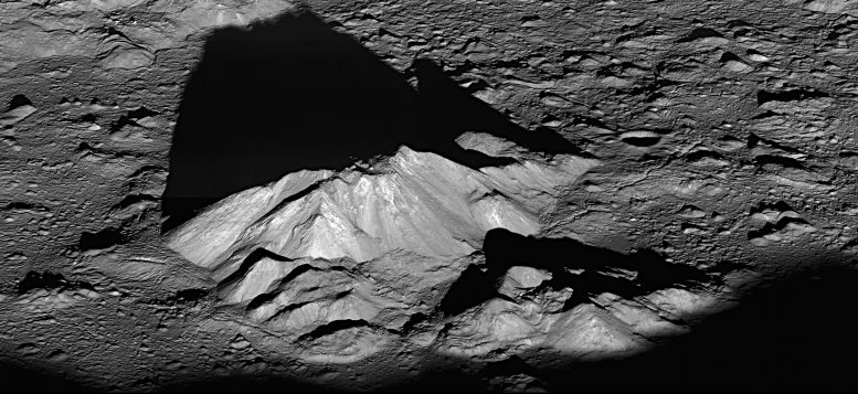 Tycho Crater Central Peak