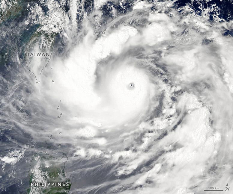 Typhoon Hinnamnor Map Annotated