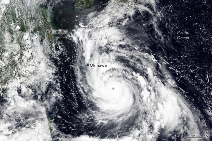Typhoon Khanun Annotated