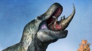 Tyrannosaurus Lipped Mouth Eating Edmontosaurus