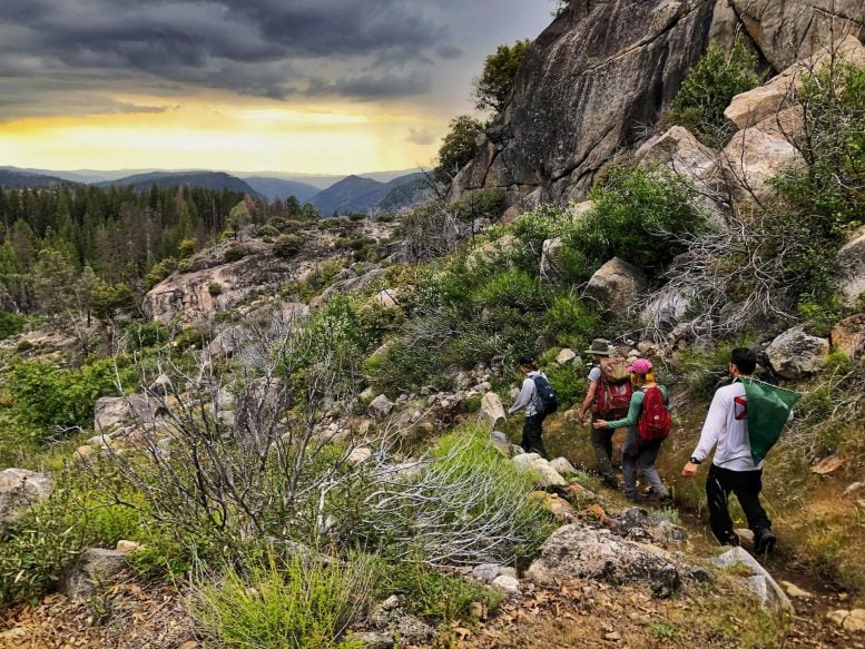 UC Davis Field Crew Hiking in Yosemite