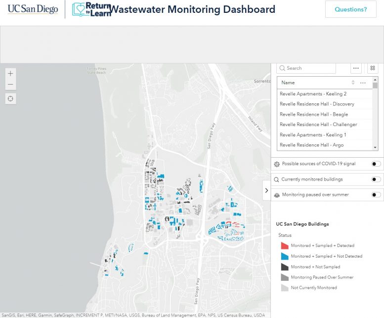 UCSD Wastewater Monitoring Dashboard
