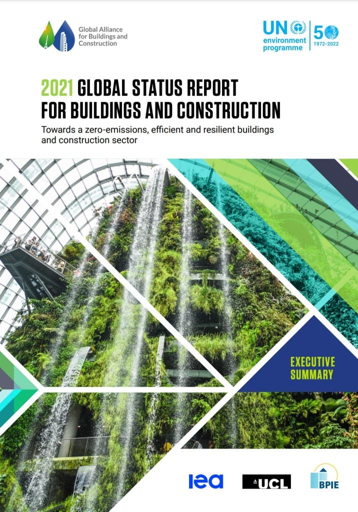 UN 2021 Global Status Report for Buildings and Construction