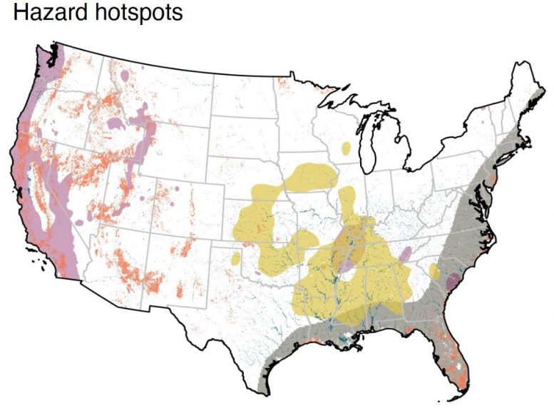 US Natural Hazard Hotspots