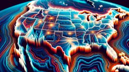 US Science Map Art