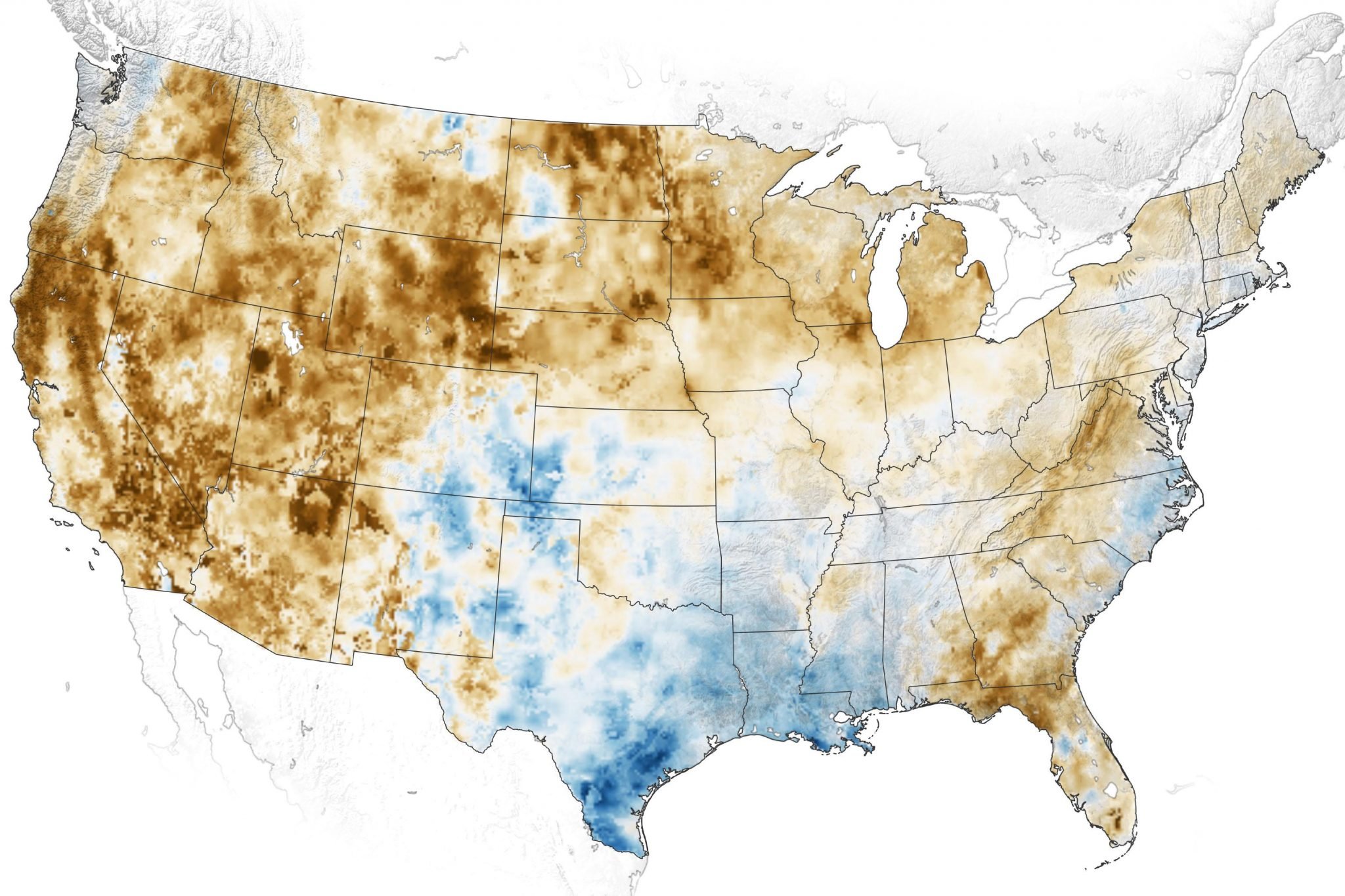 LongTerm Drought Grips the Western U.S. Soils and Plants Are Parched