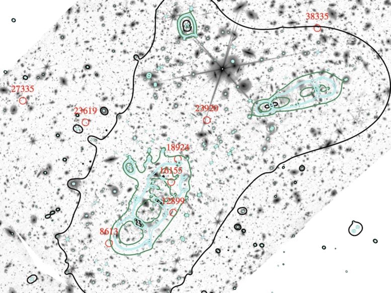 Sehr schwache Galaxien James Webb-Weltraumteleskop