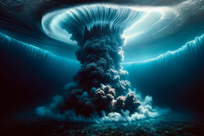 Underwater Volcanic Eruption Art