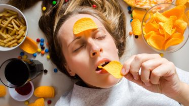 Unhealthy Food Cravings Concept
