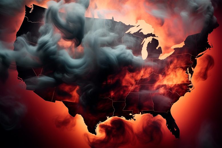 United States Smoke Concept Art Illustration
