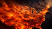 United States Wildfires Pollution Art