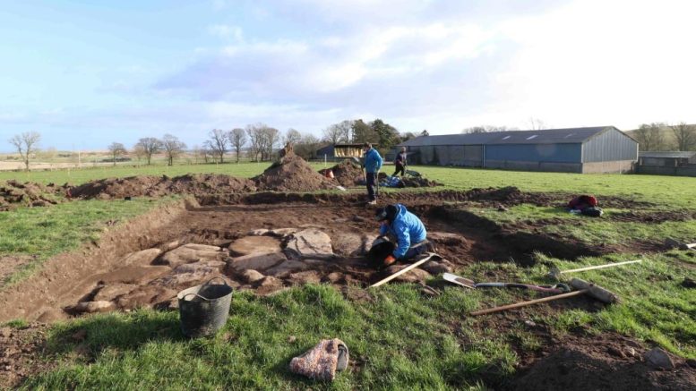 University of Aberdeen Archaeological Dig Site at Aberlemno