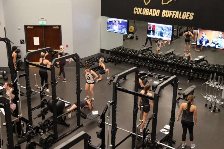 University of Colorado Boulder Cheerleaders Work Out